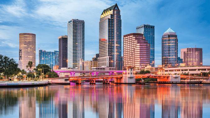 DaHeart Productions location showing the waterfront and skyline of Tampa FL